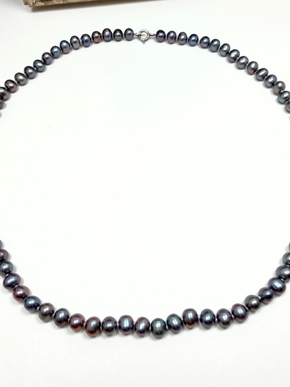 925 Sterling Silver Genuine 6mm Freshwater Pearl Necklace (18 inch)
